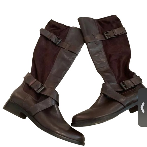 Cole Haan Shoes Cole Haannike Air Buckle Straps Tall Riding Brown